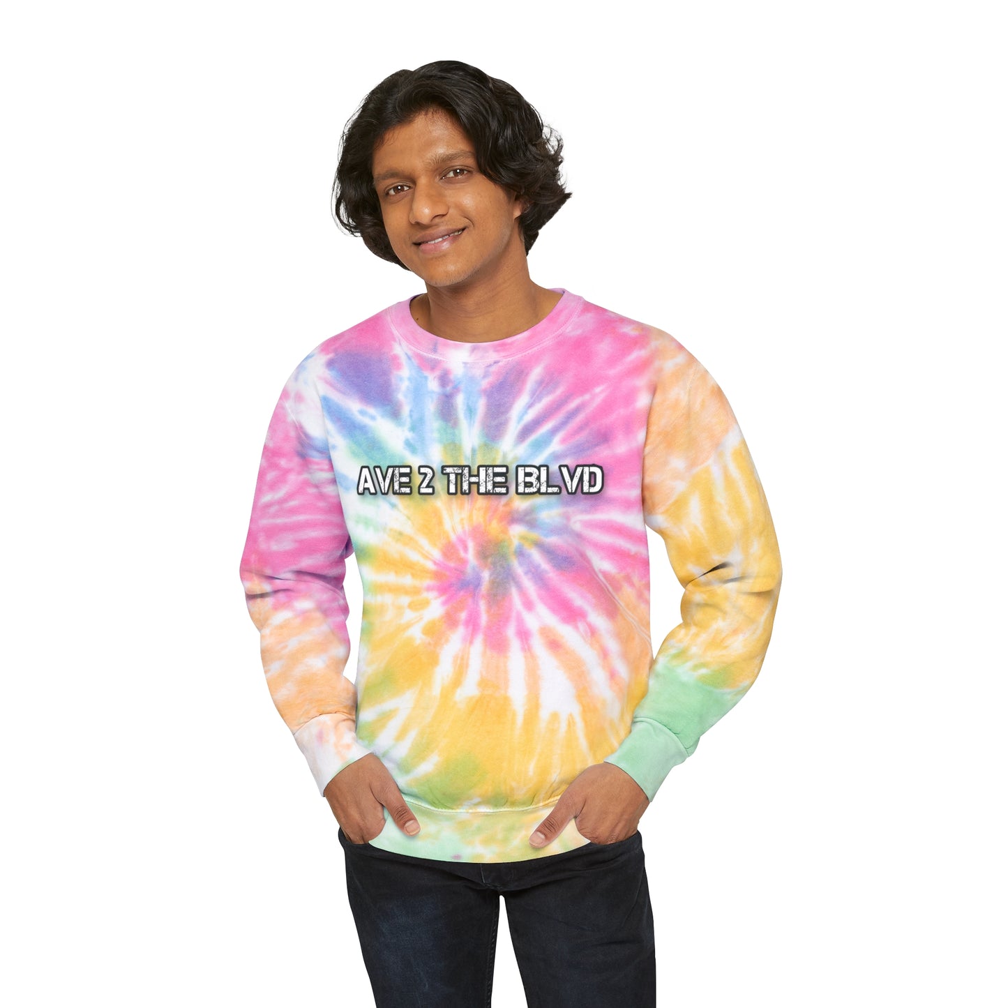 Ave 2 The BLVD Tie-Dye Crewneck
